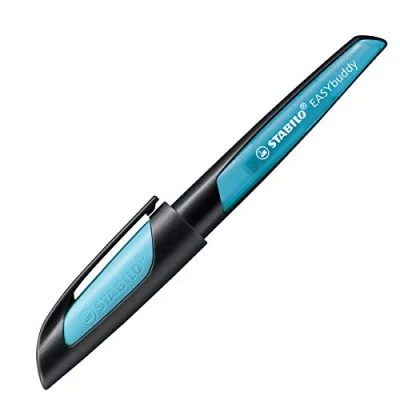 Image of Ergonomic School Fountain Pen STABILO EASYbuddy M Nib Black/Sky Blue
