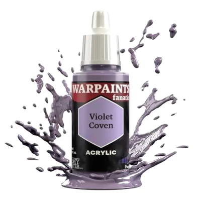 Image of The Army Painter Pinks &amp; Purples Warpaints Fanatic 18ml Acrylic Paints (Violet Coven)