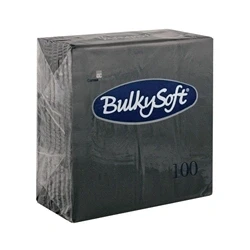 Image of Napkin 2Ply 33cm Black PK100