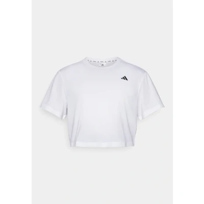 Image of adidas Performance Train Essentials BOXY Workout Sports Tshirt, Women&#039;s, Size: XXL, White