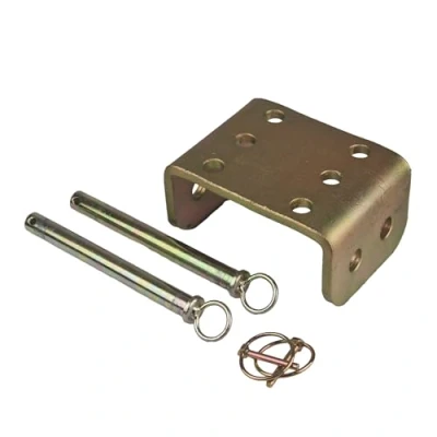 Image of Doblit Spare Adjustable Plate for Tow Hitch Adjuster with Drop and 2 Pins Coupling Trailers Vehicles Caravans Tractors (Spare (No Plates))
