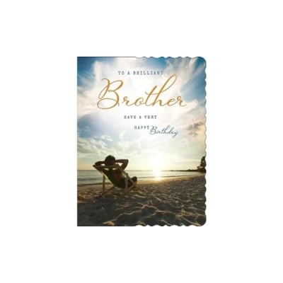 Image of Avant Garde Studios Birthday Card Brilliant Brother 8 x 6 inches