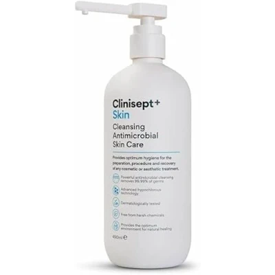 Image of Clinisept+ Skin 490ml with Pump Cleanser + Anti Microbial Large Clinic Size Procedure Aftercare