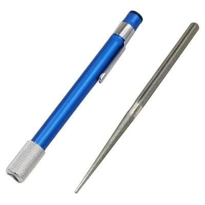 Image of 1 Set of 2 Pieces Outdoor Knife Sharpening Pen, Portable Manual Sharpener, Diamond Pen Stick, Suitable for Kitchen and