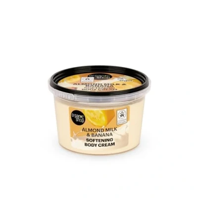 Image of Organic Shop Almond Milk &amp; Banana Softening Body Cream, 250 ml