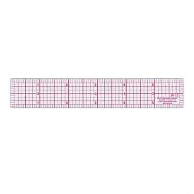 Image of Westcott 8ths Graph Ruler, 1 x 6&quot;, Transparent (W 10)
