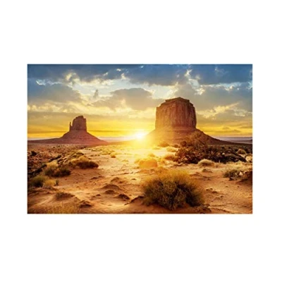Image of FILFEEL Fish Tank Decorations Background Pictures Aquarium PVC Adhesive Poster Sun &amp; Desert Style Backdrop Decoration Paper Cling Decals Sticker (122 * 50cm)