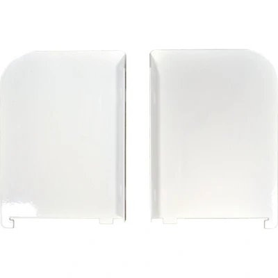 Image of Matlock 200mm White R/H Shelf Ends Twin Slot Shelving
