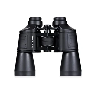 Image of Praktica Falcon 10x50mm Porro Prism Field Black Binoculars Fully Coated Lenses, Sturdy Construction, Aluminium Chassis, Sharp Clear Image, Bird Watching, Sailing, Hiking, Sightseeing, Astronomy