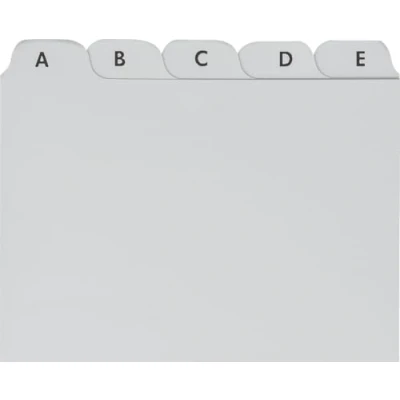 Image of Brunnen 102377780, A Z Register File, A7 Plastic, 20 mm, Gray