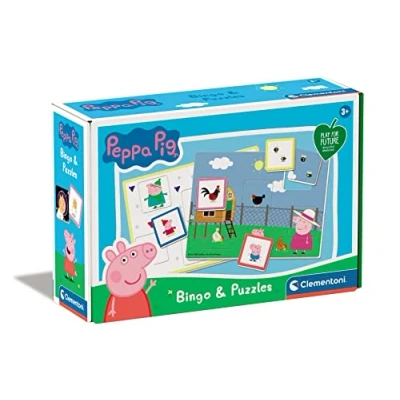 Image of Clementoni 16351 Peppa Pig Bingo Educational Toys For 3 Years Old, Learning Toys, Flashcards Made In Italy