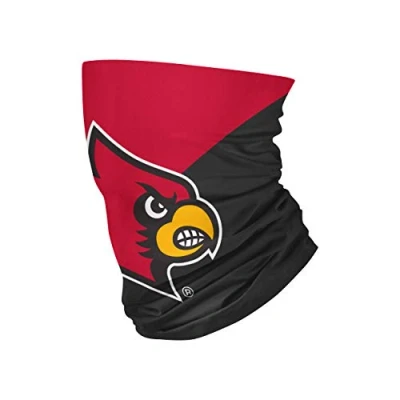 Image of FOCO Louisville Cardinals NCAA Big Logo Gaiter Scarf