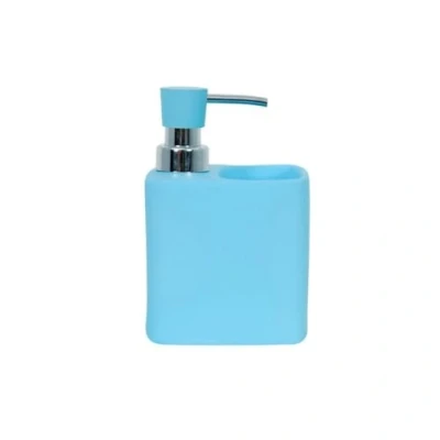 Image of MSV MALAGA&#039; LIGHT BLUE SOAP DISPENSER/SPONGE HOLDER, Ceramic, 30 x 20 15 cm