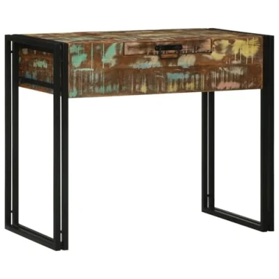 Image of vidaXL Dressing Table 90 x 50 75 cm Solid Wood Reclaimed