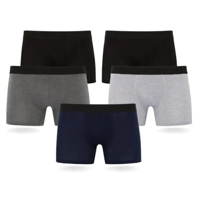Image of FM London 5 Pack Mens Boxers with HyFresh Odour Protection Technology Breathable Underwear Suitable all Occasions Tagless Shorts Multipack Designed for a 24hr Wear Super Soft