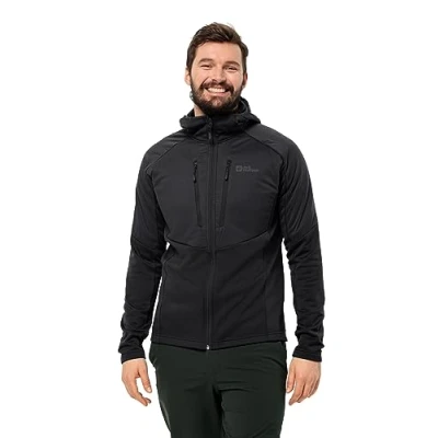 Image of Jack Wolfskin Men&#039;s Alpgrat Pro Ins Fz M Fleece Jacket, Black, XXL
