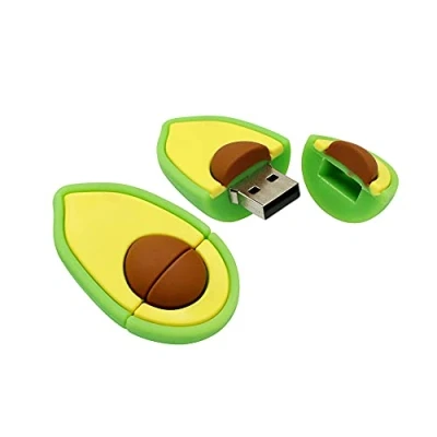 Image of 8GB Avocado Shape PenDrive USB Flash Drive Memory Stick U Disk Thumb (Green)
