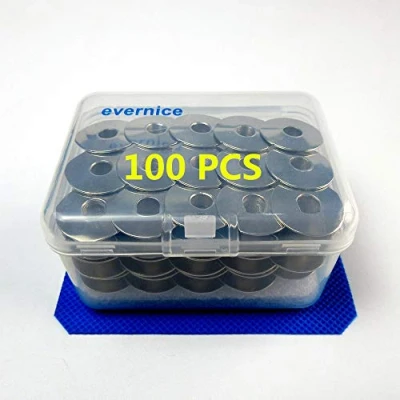 Image of 100 Metal Bobbin 40264 for Juki DDL 8700 Brother CONSEW Single Needle Lockstitch Sewing Machines