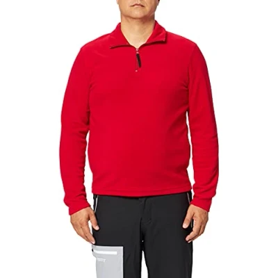 Image of Regatta Men&#039;s Micro Zip Neck Fleece Size S Classic Red
