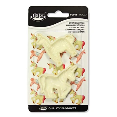 Image of JEM 1102EP032 Pop It Mould Cutter Unicorn, Llama