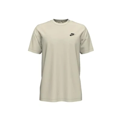 Image of Nike M NSW Club Tee T Shirt Sail/(Black), Large