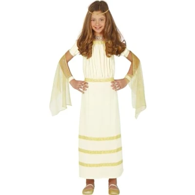 Image of FIESTAS GUIRCA Fancy Dress Girl Childrens Greek Goddess Costume Age 5 6 Years