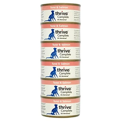 Image of Thrive Cat Food Complete Tuna with Salmon, Pack of 6, 75 g (Pack 6)