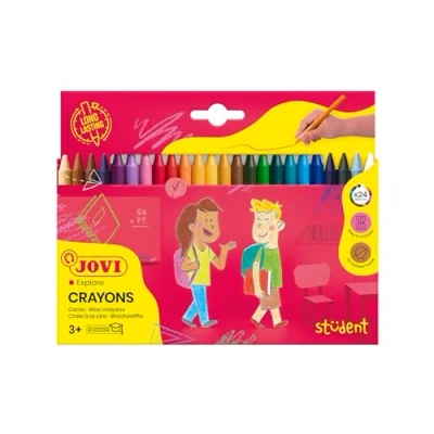 Image of Jovi 926 Wachsmalstifte Wax Crayons, Assorted Colours, 1 stück (1er Pack)