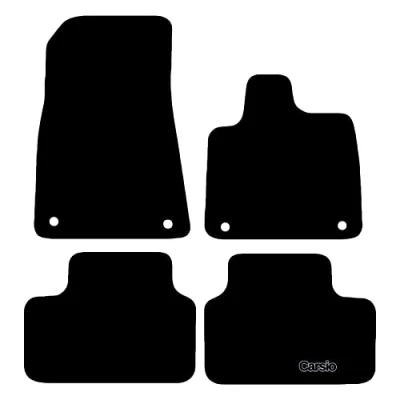 Image of Carsio Carpet Car Mats For Volvo XC40 Recharge 2019+ Onwards Tailored Fit Floor Mat Set Complete Accessory Black Custom Fitted All Weather, Anti Slip Backing &amp; Trim