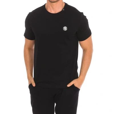 Image of Plein Sport TIPS404 Mens short sleeve t shirt Black material_cotton Size Small