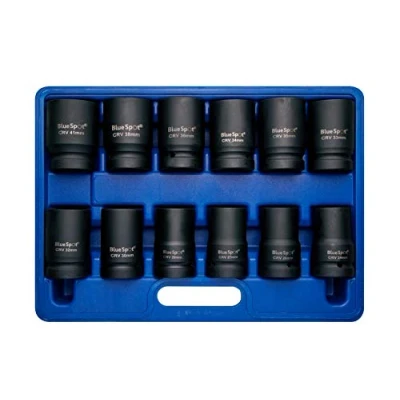 Image of Blue Spot Tools 01549 12pce 1&quot; Drive Metric Deep Impact Sockets (24 41mm)