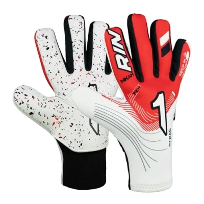 Image of Rinat Goalkeeper Gloves Nkam AS Junior White Red Size 3