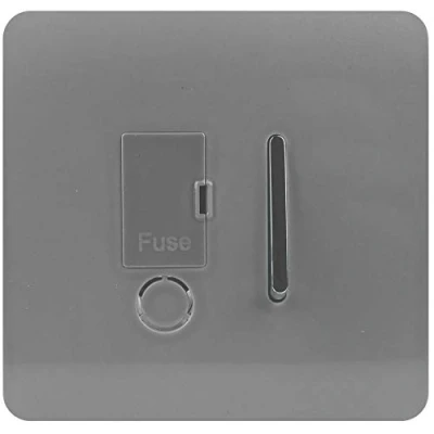 Image of Trendi Artistic Modern Glossy Tactile Fused Spur Switch Light Grey