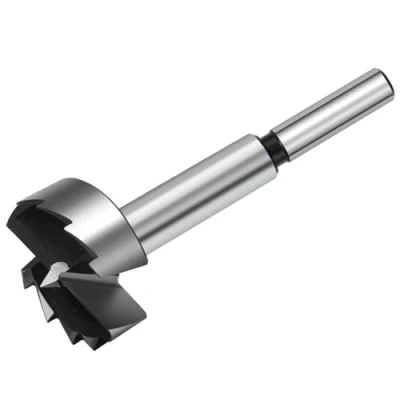 Image of HSAWBIT 28mm Forstner Drill Bit for Woodworking, Wood Bits Holes, Hinge Cutter (Ø28mm, length 90mm, Round Shank)