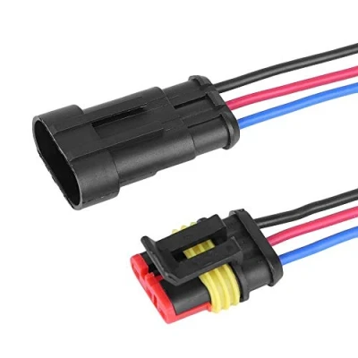 Image of New 5 Kits 3/4/5/6 Pin Way Waterproof 3 Line 3P Car Auto Wire Electrical Connector Plug With AWG Marine