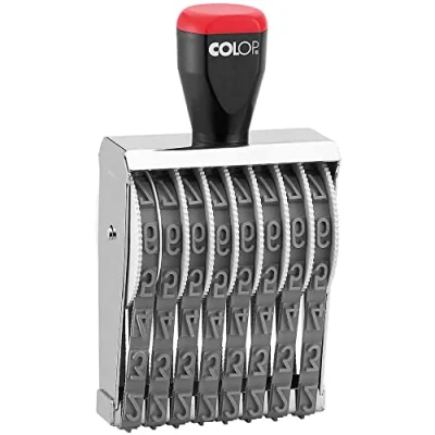 Image of COLOP 108897 Number 12008 8 Stamp Eyelashes, Height: 12 mm