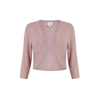 Image of Yumi Womens Blush Knitted Bolero Cotton Size Medium