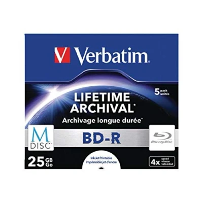 Image of Verbatim 43823 25GB 4x M Disc BD R 5 Pack Jewel Case