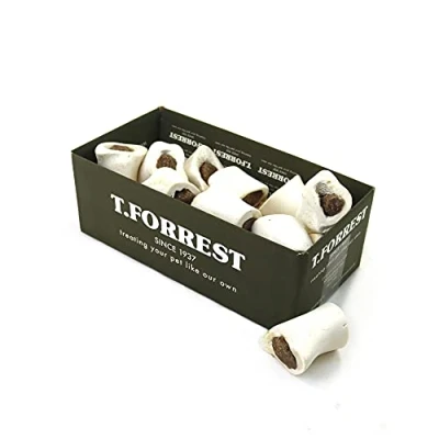 Image of British Mini Meat Filled Bone x20 For Dogs, 100% Natural Treats, Long Lasting Grain Free Chew