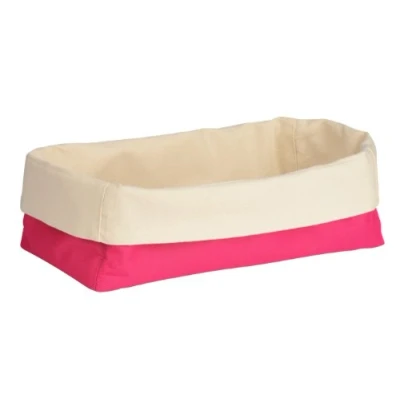 Image of Premier Housewares Bread Basket, 17 x 33 16 cm Hot Pink/Cream
