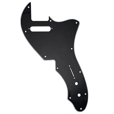 Image of Musiclily Pro 11 Holes Guitar Pickguard For USA Fender 69 Tele Thinline Style Electric Guitar, 3ply Black