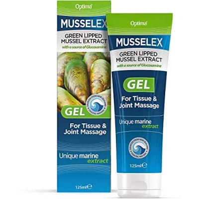 Image of Optima Musselex Gel Green Lipped Mussel Extract 125, ml (Pack of 3)