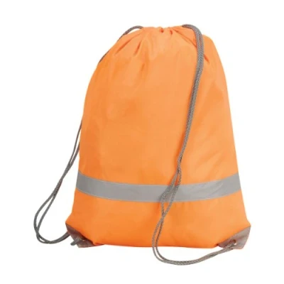 Image of Shugon Stafford Drawstring Tote Bag Hi Vis Orange O/s