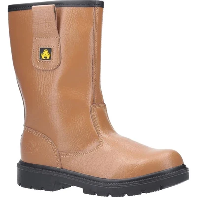Image of Amblers Safety FS124 Adults Tan Rigger Boot Size 7 UK Brown