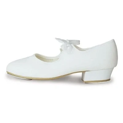 Image of Roch Valley Low Heel PU Tap Shoes 1 White