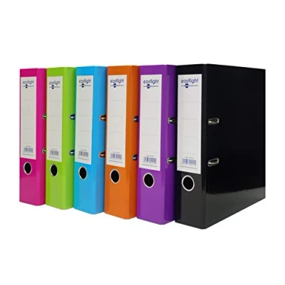 Image of Eastlight A4 Bright Colour Lever Arch File Assorted, Pack of 6