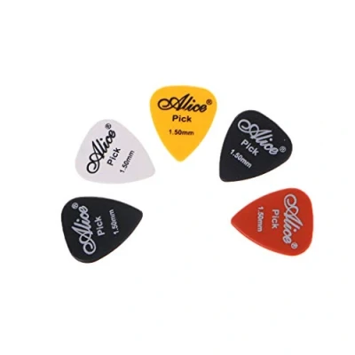 Image of 5 X Guitar Picks PLECTRUM Plec ELECTRIC ACOUSTIC Assorted Colours Thin Grip