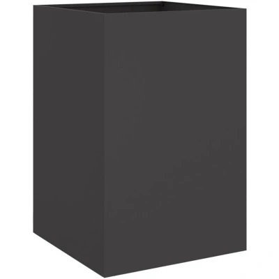 Image of vidaXL Planter Black 52x48x75 cm Steel