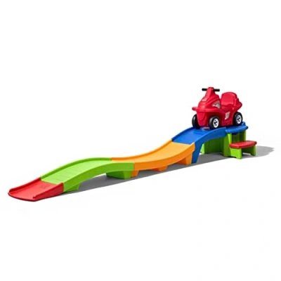 Image of Step2 Up &amp; Down Roller Coaster Toy for Kids, Ride On Push Car, Indoor/Outdoor Playset, Toddler Ages 2 5 Years Old, Compact Storage, Max Weight 50 lb., Multicolor