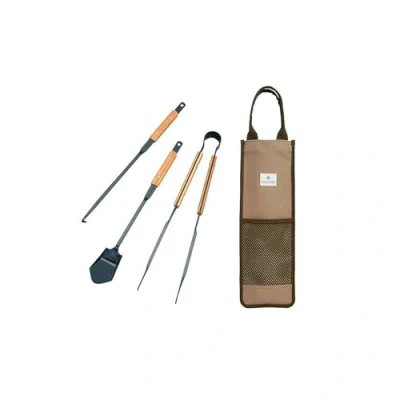 Image of Snow Peak N 024 Fire Tool Set Pro, Bamboo